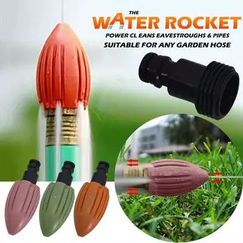 Очистка дренажной трубы на крыше, промывочная машина для домашней канализации, насадка для мойки под давлением для садового шланга, сливная труба для очистки воды фиолетовый