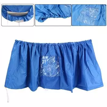 Очистка кондиционера Моющийся с выпускной трубкой Защитный пылезащитный чехол Настенный инструмент для очистки Натяжной ремень для чехлов для кондиционеров 1-3P L (single)