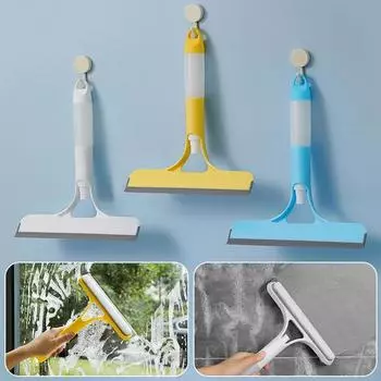 Очистка стекла 3 в 1 с помощью распылителя, протирание экрана для душа, инструмент для чистки окон, многоцелевой очиститель для дверей автомобиля, лобового стекла белый