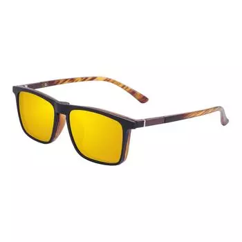 Очки 7 в 1 мужские женские квадратные TR90 легкие оптические клипоны для вождения, для работы за компьютером, рецептурные очки с поляризованным магнитным клипом Single Version&1.56&None