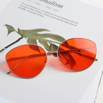 Очки 813029 Овальные Модифицированные Очки Ретро Панк Металл Солнцезащитные Очки Женские Солнцезащитные Очки Мужские