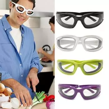Очки Anti Tear Onion Glasses для безопасной и удобной нарезки лука фиолетовый