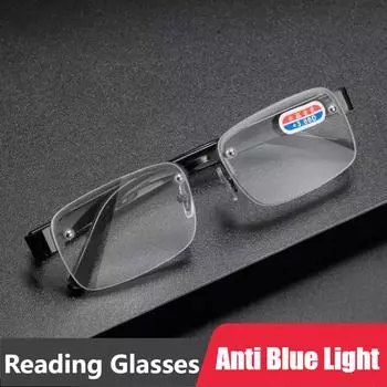 Очки без оправы, оптическая оправа, очки по рецепту, безрамочные очки для широкого лица, с длинными заушниками, очки для чтения Gafas 1