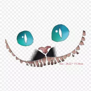 Очки Чеширский кот, термопереносная печать, виниловые нашивки, наклейки для одежды, аппликации «сделай сам», моющиеся нашивки