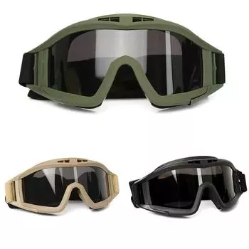 Очки Desert Locust Army Fan Goggles CS Anti-shock Sports Unisex Glasses Men s Cycling Goggles армия зеленый