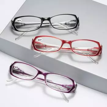Очки для чтения +1,0 1,5 2,0 2,5 3,0 3,5 4,0 Женские очки для пресбиопии Компьютерные очки Анти-синий луч Очки по рецепту Ретро Мода Женщины +2.0 красный