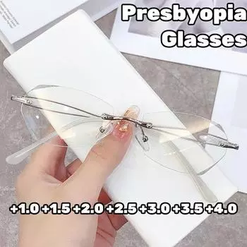 Очки для чтения без оправы с защитой от синего света для женщин Starlight Fine Sparkling очки для дальнего зрения Ultra Light Presbyopia Glasses 1
