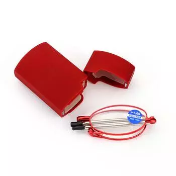 Очки для чтения Box Grandmother +1.0 +1.5 +2.0 +2.5 +3.0 +3.5 +4.0 Очки складные red-100