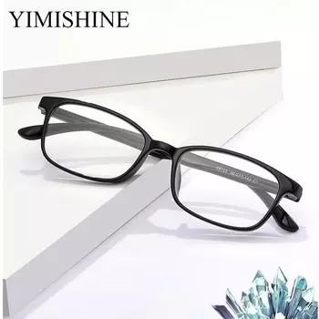 Очки для чтения Crystal для мужчин и женщин, устойчивые к царапинам, черные и красные +1.00 чёрный