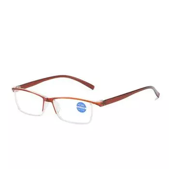 Очки для чтения для бровей, анти-синий свет, полимерные очки высокой четкости для людей среднего и пожилого возраста +100