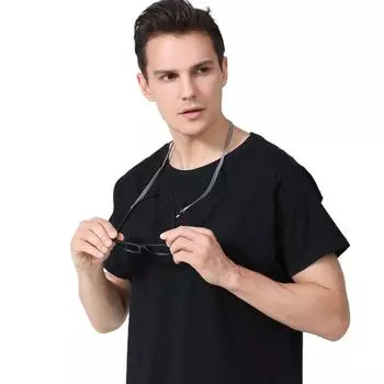 Очки для чтения для детей, солнцезащитные очки, ремешок, аксессуары для очков, полосатые очки, цепочка, ремешок для маски чёрный