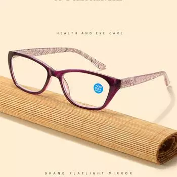 Очки для чтения для женщин в ретро-черном цвете, очки для чтения при пресбиопии и гиперметропии, мужские и женские, квадратная оправа, очки для женщин +1,0 +1,5 +2,0 +2,5 +3,0 +3,5 +4,0 +4.0 фиолетовый