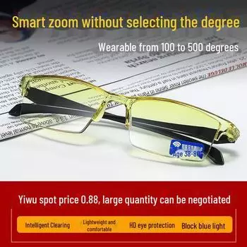 Очки для чтения HD с автоматической регулировкой и защитой от синего света — стильный дизайн унисекс