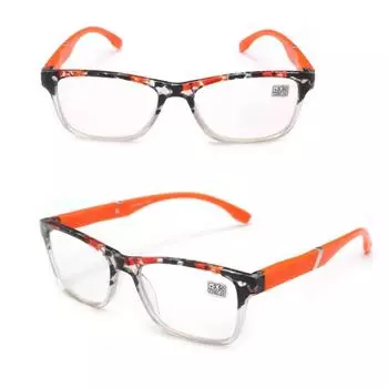 Очки для чтения из смолы HD, женские очки для мужчин, унисекс из поликарбоната, новые очки для пресбиопии, очки с блокировкой синего света, Gafas Oculos 200 чёрный