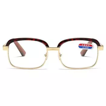 Очки для чтения, Очки из хрустального стекла, Классический стиль, Высокое разрешение для бега по всему миру +100