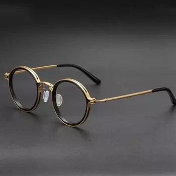Очки для чтения, роскошные увеличительные очки в круглой оправе, прозрачные линзы, очки с защитой от синего света, женские металлические очки для чтения, новые Strength 1