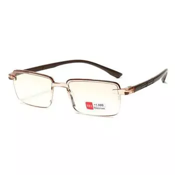 Очки для чтения с алмазной огранкой и градиентом синего света, безрамные, антирадиационные, против усталости, очки для чтения -100