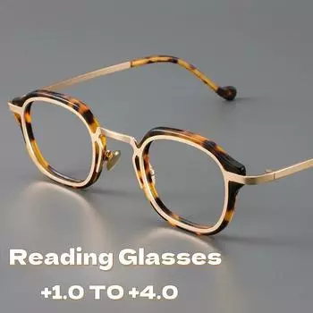 Очки для чтения с линзами из смолы для мужчин и женщин, защищающие от синего света, 2025 г. Очки для чтения при пресбиопии в стиле стимпанк Очки для чтения с высоким разрешением 0