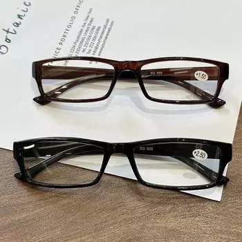 Очки для чтения с полной оправой для мужчин и женщин, очки для пожилых людей, очки для пресбиопии с биркой +100
