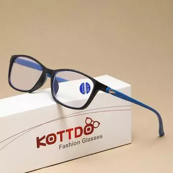 Очки для чтения с защитой от синего света для мужчин и женщин с защитой от излучения Hd +1.0 чёрный