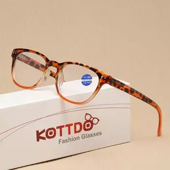 Очки для чтения с защитой от синего света, леопардового цвета, мужские и женские очки для чтения, линзы для пресбиопии, для компьютера +4.0 оранжевый