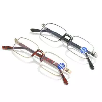 Очки для чтения с защитой от синего света, модные ультрапрозрачные очки для чтения в квадратной оправе, качественные очки ручной работы +100