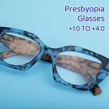 Очки для чтения с защитой от синего света и дальнозоркости, новинка в категории «кошачий глаз», женские оптические очки в форме бабочки с цветной оправой 1