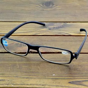 Очки для чтения унисекс с толстой квадратной оправой Clara Vida черного цвета +1 +1.5 +2 +2.5 +3 +3.5 +4 +0.75 чёрный