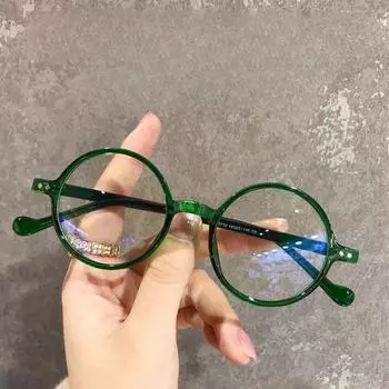 Очки для чтения в круглой оправе, женские сверхлегкие очки для пресбиопии, очки с блокировкой синего света для дальнозоркости, диоптрии от +1,5 до +3,5 1.5