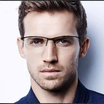 Очки для чтения в полуоправе для мужчин, очки против синего света и пресбиопии, сверхлегкие женские компьютерные очки с высокой четкостью, устойчивые к усталости +1,0 +1,5 +2,0 +1.0 коричневый