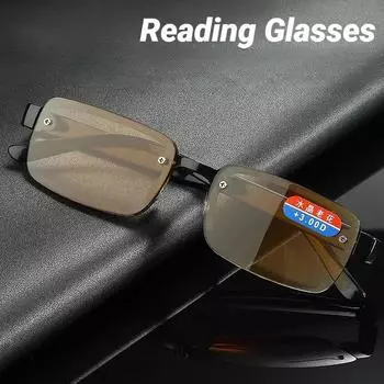 Очки для чтения в полуоправе. Очки для пресбиопии из натурального камня. Высококачественные компьютерные очки с диоптриями от +1,0 до +4,0. 1