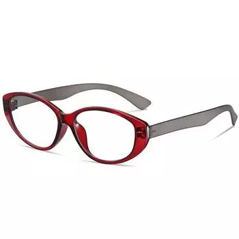 Очки для чтения в прозрачной оправе «кошачий глаз» с защитой от синего света, очки для пресбиопии, женские оптические очки с диоптриями от 0 до +4,0 100