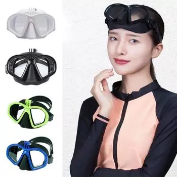 Очки для дайвинга Высокая четкость Высокая прочность Эргономичный дизайн Хорошая герметизация Нескользящие защитные очки унисекс для взрослых и молодежи для плавания с крышкой для носа белый