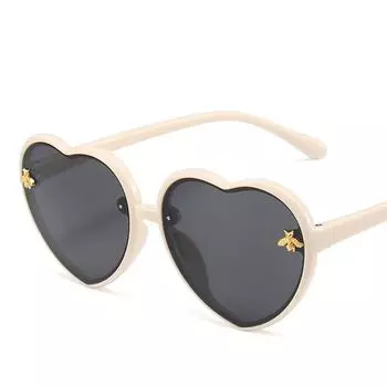 Очки для девочек и мальчиков, детские солнцезащитные очки с рисунком в виде сердца, модные милые солнцезащитные очки UV400, ювелирные аксессуары