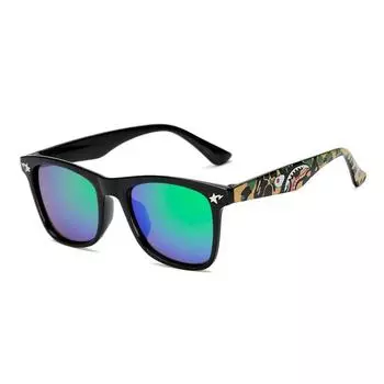 Очки для девочек, модные детские солнцезащитные очки с акулой для мальчиков, детские солнцезащитные очки, квадратные очки, крутые UV400