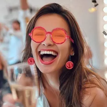 Очки для диско-шара, пластиковые ретро-очки, солнцезащитные очки с подвеской в виде диско-шара, сувениры для вечеринок, карнавальные аксессуары для женщин и мужчин золотистый