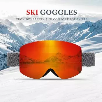 Очки для катания на лыжах, противотуманные очки UV400, защита для мужчин и женщин, спортивные очки для сноуборда и горных лыж