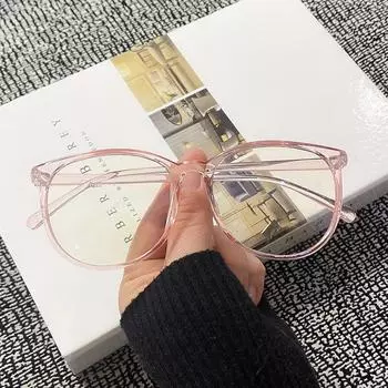 Очки для компьютера Charm, женские очки, блокирующие очки, мужские оптические круглые очки, защищающие от синего света, прозрачные чёрный