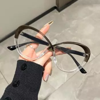 Очки для компьютера с защитой от синего света, оправы для женщин, оптические очки, брендовые модные роскошные дизайнерские очки 2023 Ins прозрачный черный