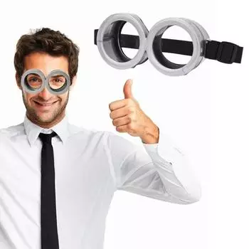 Очки для косплея на Хэллоуин, регулируемая резинка, ретро, стимпанк, противоскользящие, персонаж мультфильма, ролевая игра, вечеринка, представление, реквизит, реквизит серебряный