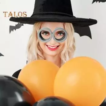 Очки для косплея на Хэллоуин, регулируемая резинка, ретро, стимпанк, противоскользящие, персонаж мультфильма, ролевая игра, вечеринка, представление, реквизит, реквизит серебряный