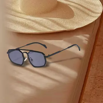 Очки для мероприятий на открытом воздухе с квадратной оправой серебряный