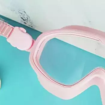 Очки для плавания Антизапотевающие Непротекающие Большие линзы Прозрачные Модные Очки для плавания для Мужчин Женщин Красные