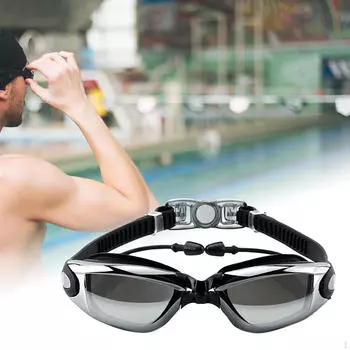 Очки для плавания Clear Vision для взрослых — герметичные очки для занятий водными видами спорта чёрный