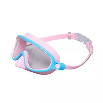 Очки для плавания для детей и взрослых, не протекающие, с защитой от запотевания, для дайвинга, с маской для лица и носовым зажимом, с защитой от УФ-лучей, с широким обзором Kid