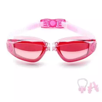 Очки для плавания для мужчин и женщин, противотуманные очки для плавания по рецепту, водонепроницаемые силиконовые очки для плавания в бассейне, очки для взрослых и детей для дайвинга