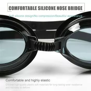 Очки для плавания для мужчин и женщин, противотуманные очки для плавания по рецепту, водонепроницаемые силиконовые очки для плавания в бассейне, очки для взрослых и детей для дайвинга