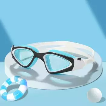 Очки для плавания для взрослых, противотуманные и водонепроницаемые силиконовые очки для дайвинга с плоским светом для мужчин и женщин Other