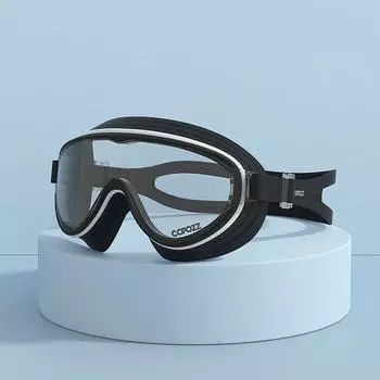 Очки для плавания для взрослых с большой оправой, профессиональные, противотуманные, спортивные, водонепроницаемые, для плавания, для мужчин и женщин