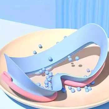 Очки для плавания на открытом воздухе с большой оправой, водонепроницаемые, с защитой от запотевания и ультрафиолета, с берушами для детей от 14 лет и старше One size fits all фиолетовый
